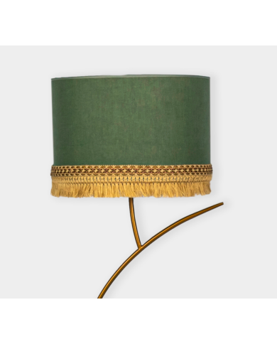 Lampara de pie diseño rama Color oro. Pantalla Congo 0901