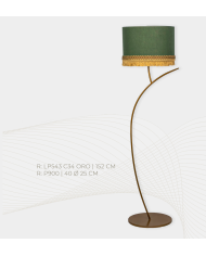 Lampara de pie diseño rama