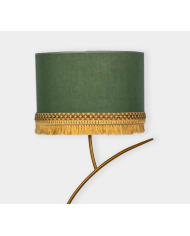 Lampara de sobremesa Diseño RAMA color oro. Pantalla congo 0901