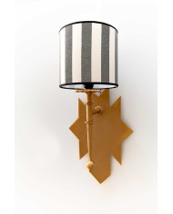 Aplique 1 luz trasera redonda