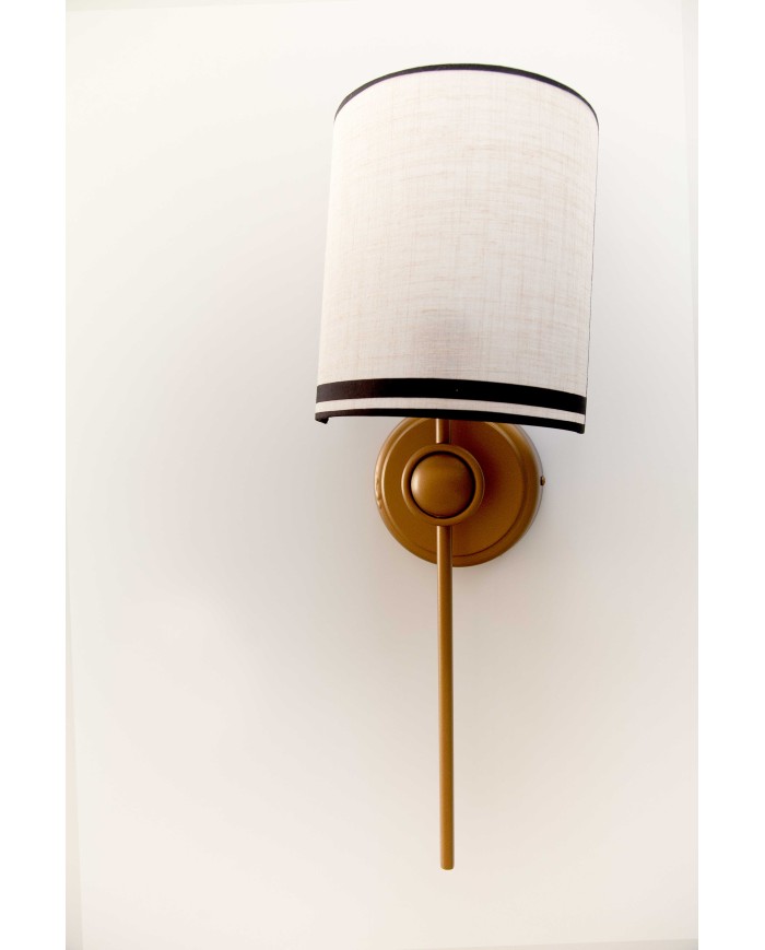 Aplique 1 luz trasera redonda