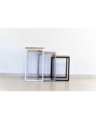 SET 3 Mesas auxiliares tubo C20mm