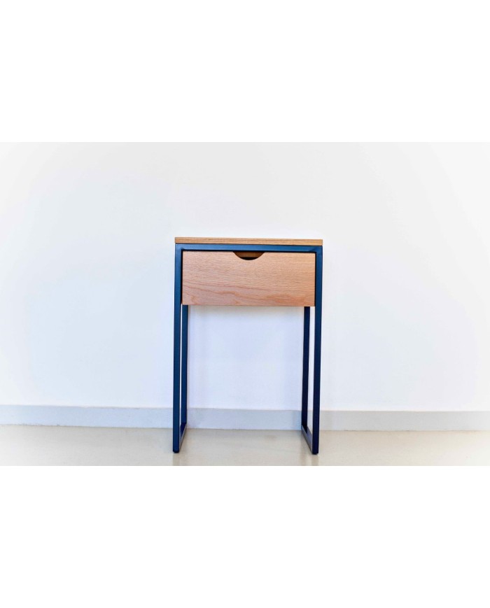 Mesita de noche 1 cajón con uñero + tapa