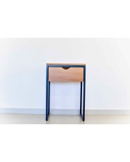 Mesita de noche 1 cajón con uñero + tapa