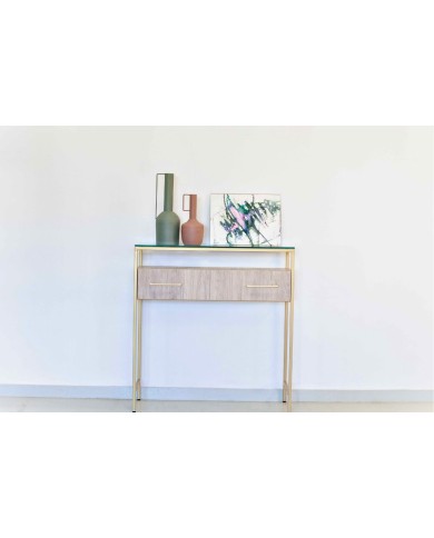 Consola cajonera 2 cajones