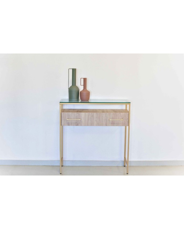 Consola cajonera 2 cajones