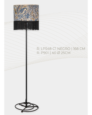 Lampara de pie diseño espiral