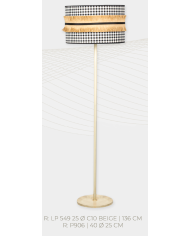 Lampara de pie diseño espiral